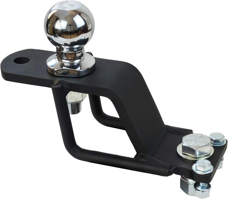 REDTEE 3-Way ATV/UTV Trailer Hitch Adapter with 2-Inch Ball, 3500 lbs., 3-in-1 Mounting Options, Compatible with Golf Carts, Garden Tractors, Lawn Mowers, 3 inch Rise, Matt Black - Image 1